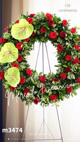 Corona Cielo de Rosas Anturios